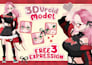 create 3d character models for vtuber, anime, 3d rigging, vroid or vrchat